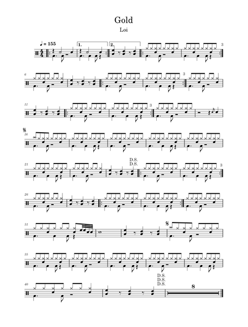 Gold – Loi (Drums)