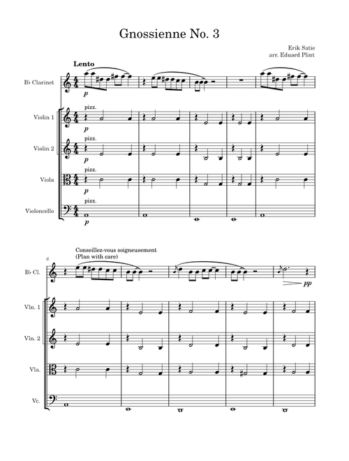 Gnossienne No. 3 – Erik Satie