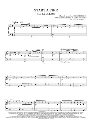 Start a fire - John Legend (Piano Solo)