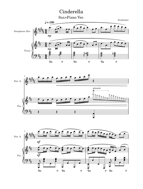 Cinderella Sax/Piano - Komi San Can't Communicate OP1
