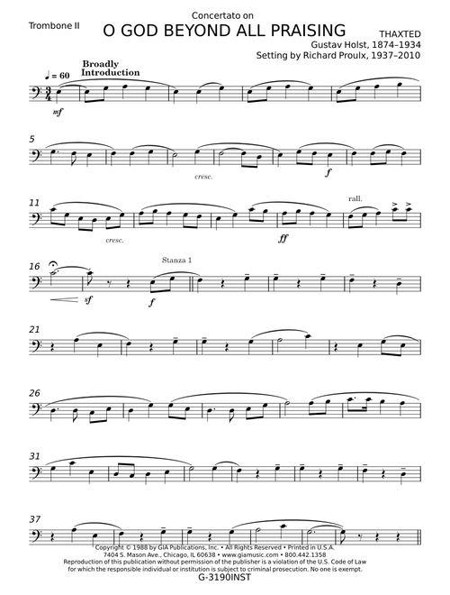 O God Beyond All Praising - Gustav Holst