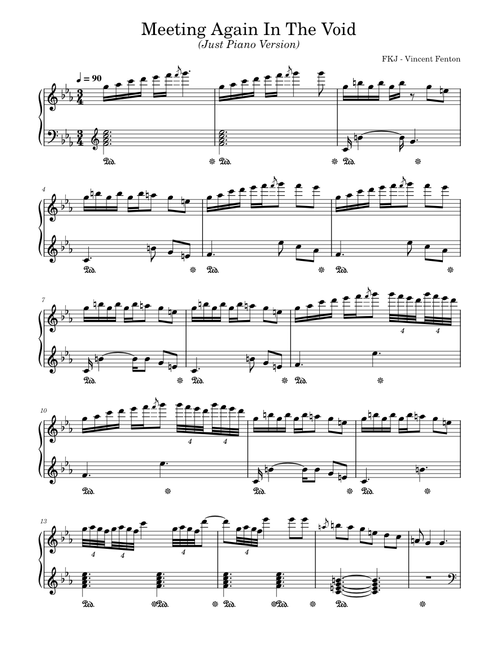 FKJ (Just Piano) sheet music by Hmmmmm_ | Play, print, and