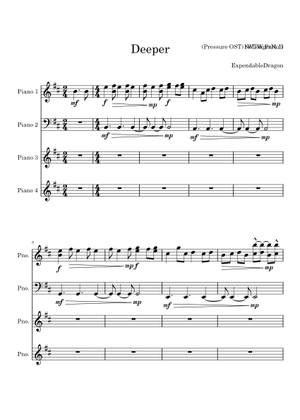Deeper – NoLongerNull Sheet Music for Piano (Solo) | MuseScore.com