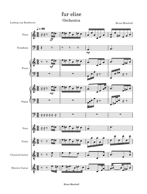 Für Elise, WoO 59 – Ludwig van Beethoven fur elise orchestra