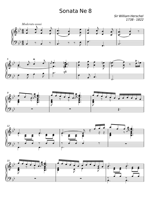Sonata Nº 8 - William Herschel