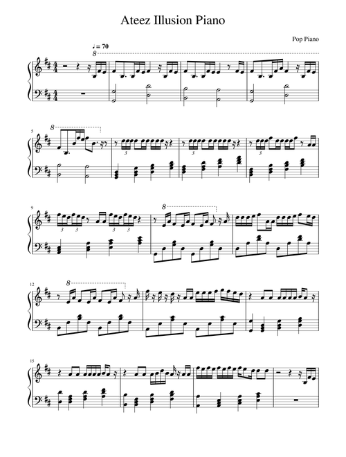 Ateez Illusion Piano