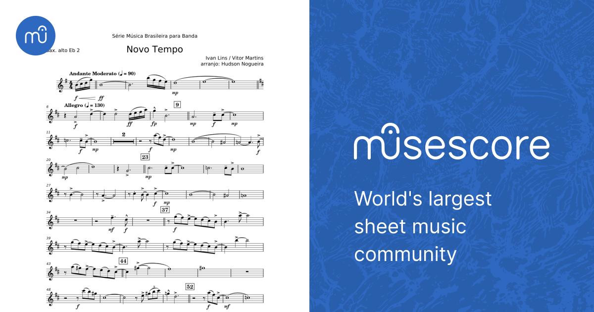Novo Tempo - Ivan Lins Sheet Music for Saxophone alto (Solo