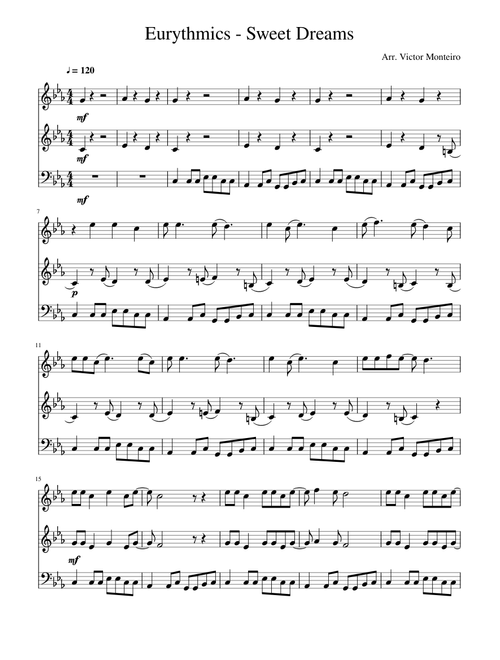 Eurythmics - Sweet Dreams for String Trio
