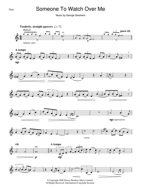 Someone To Watch Over Me - George Gershwin (Flute Solo)