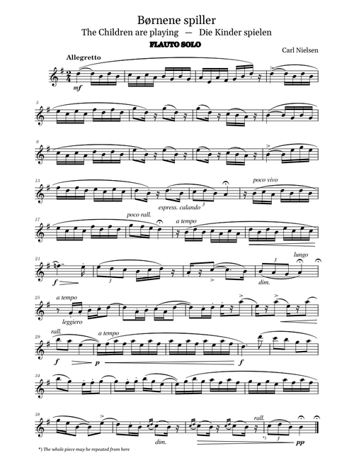 The children are playing – Carl Nielsen