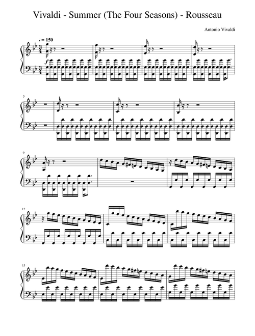 Rousseau: Vivaldi ''Summer'' 3rd Mvt.