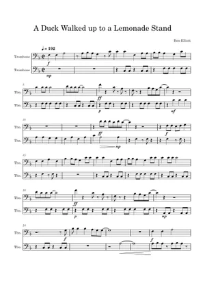 Duck Song Layout The Duck Song – Bryan Oden The Duck Song for Concert Band Sheet Music ...