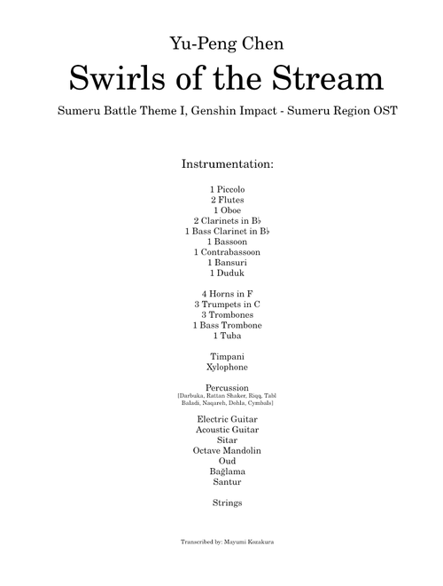 Swirls of the Stream (Sumeru Battle BGM I) [Genshin Impact]
