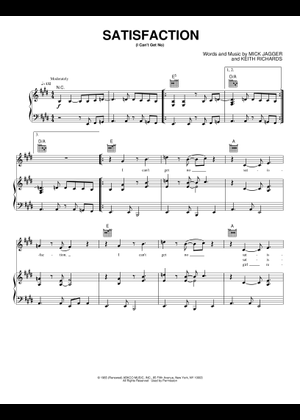 Play Official version of (I Can't Get No) Satisfaction Sheet Music