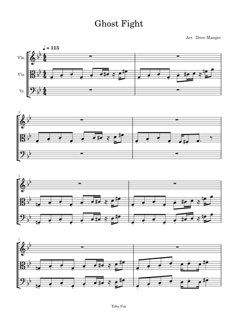 Ghost Fight – Toby Fox (String Trio)