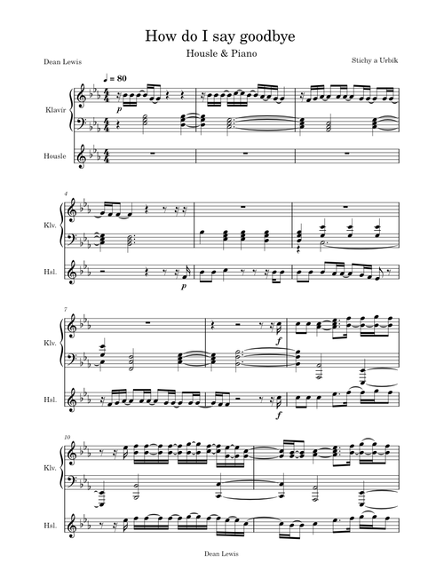 How Do I Say Goodbye – Dean Lewis How do I say goodbye