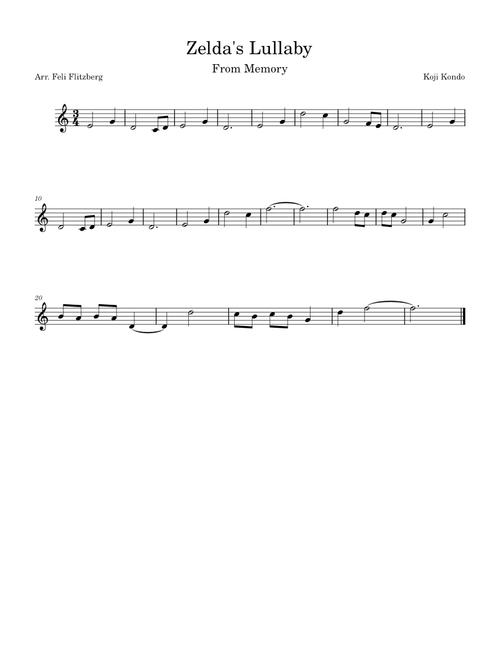 Zelda's Lullaby – Koji Kondo