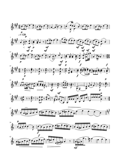 violin 1 alla turcca