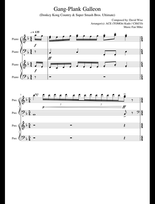 Nintendo Transcriptions and Arrangements sheet music by Music Fan