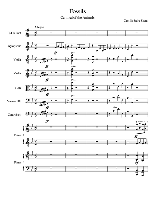The Carnival of the Animals, no. 12 (Fossils) – Camille Saint-Saëns