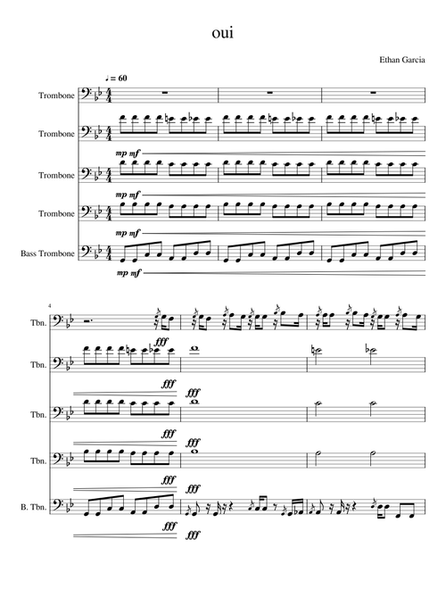 oui Trombone Fanfare