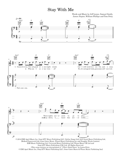 Stay with me - Sam Smith (Piano-Voice-Guitar)