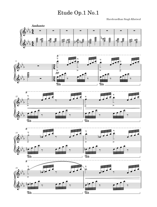 Etude Op.1 No.1 – geetomaira
