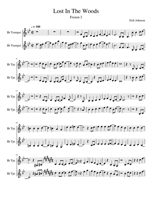 Lost In The Wood Trumpet Duet