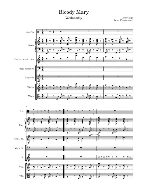 Bloody mary – Lady Gaga
