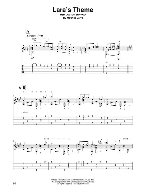 Lara's Theme (from Doctor Zhivago) (arr. David Jaggs) - Maurice Jarre (Solo Guitar)