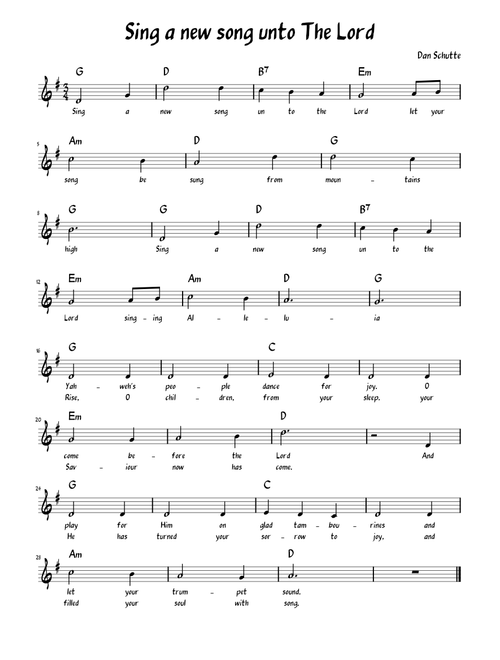 Sing_a_new_song_unto_The_lord - Dan Schutte