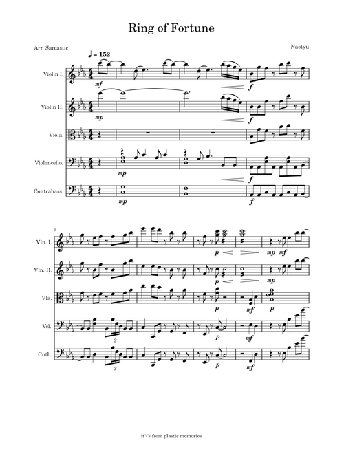 Ring of Fortune – Eri Sasaki for String Orchestra