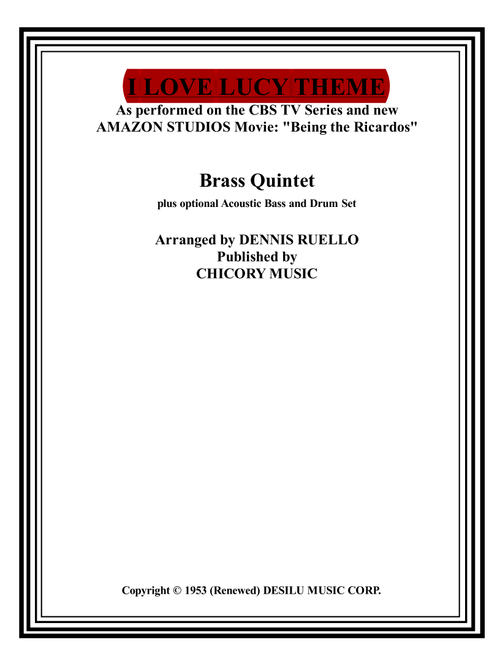 I Love Lucy (Arr. Dennis Ruello) - Eliot Daniel (Brass Ensemble)