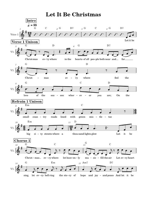 Let it be christmas – Alan Jackson Let It Be Christmas Piece Voice1 Piano