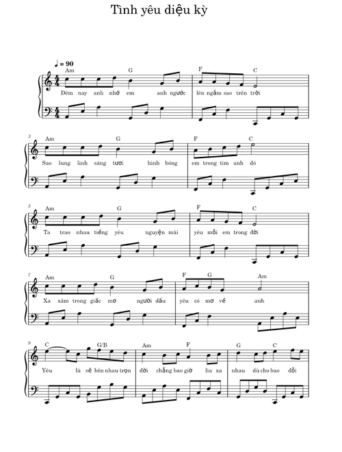Tình yêu diệu kỳ - Quang Vinh