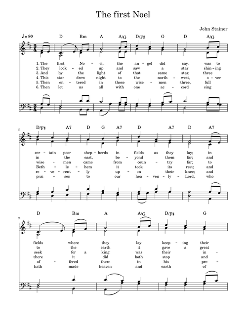 The First Noel - Traditional