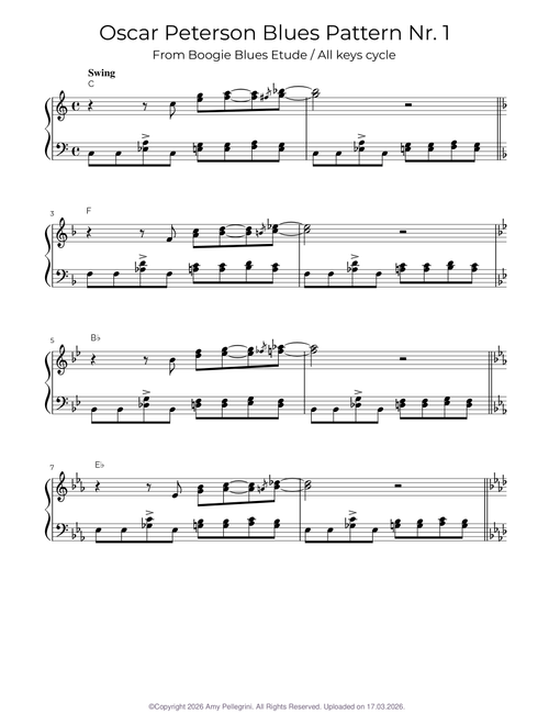 Oscar Peterson Blues Pattern