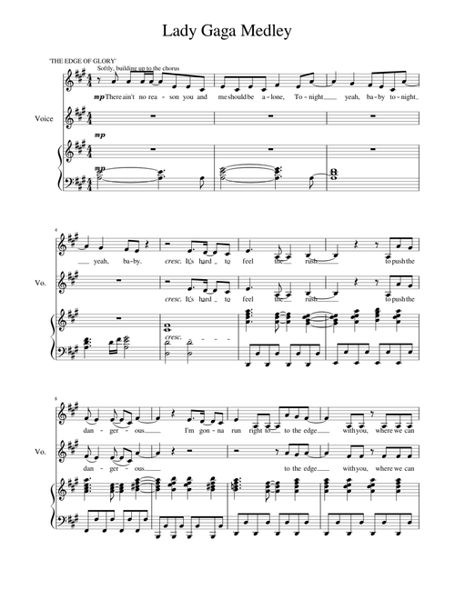 Lady Gaga Medley