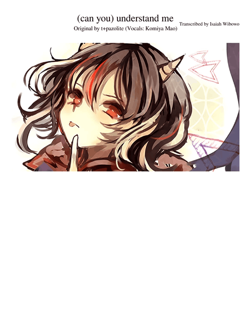 (can you) understand me? - t+pazolite