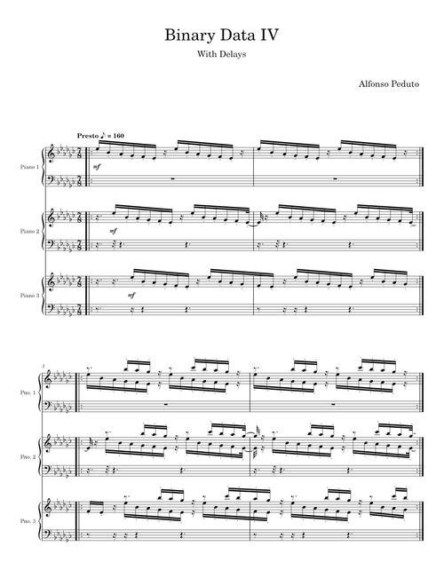 Binary Data IV – Alfonso Peduto