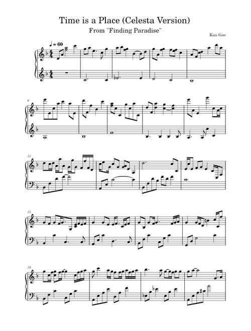 Time Is A Place – Kan R. Gao (Celesta Version)