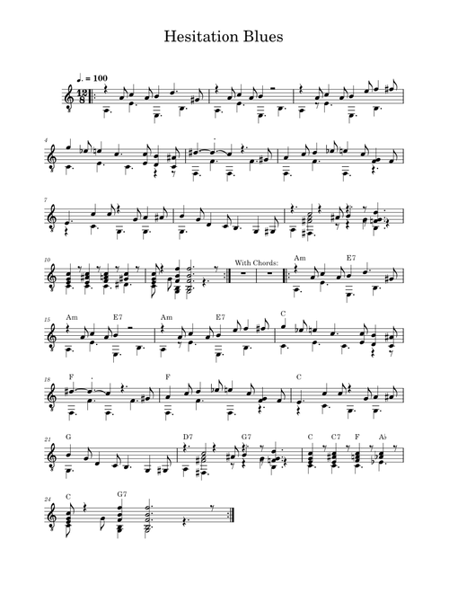 Hesitation Blues – Jelly Roll Morton
