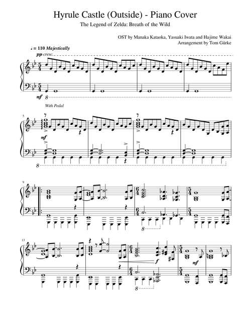 Hyrule Castle (Outside) - Solo Piano Cover