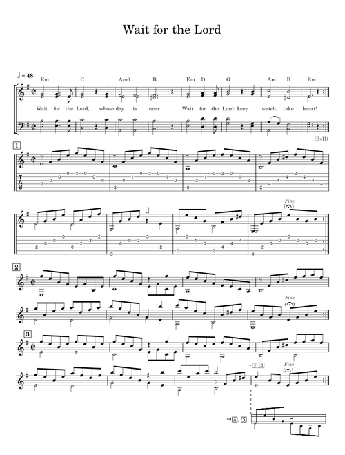 Wait for the Lord - J. Berthier