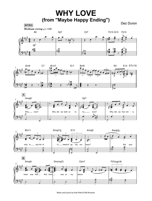 Why Love (from Maybe Happy Ending) - Dez Duron (Piano)