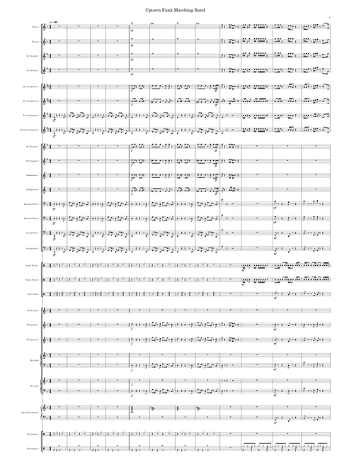 Uptown funk by Bruno Mars - Marching Band