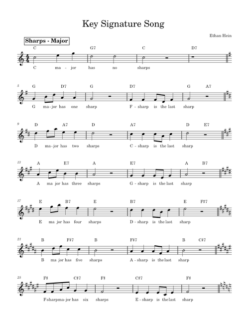 Key Signature Song