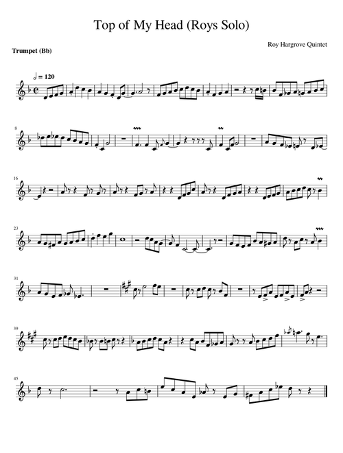 Top of My Head - Roy Hargrove