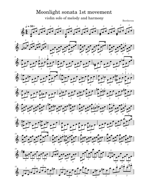 Moonlight sonata - 1st movement op 27 no 2 – Ludwig van Beethoven
