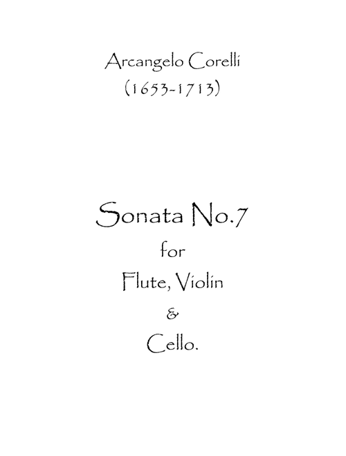 Sonata No.7 (Arr. Spence Bundy) - Arcangelo Corelli (Small Ensemble)